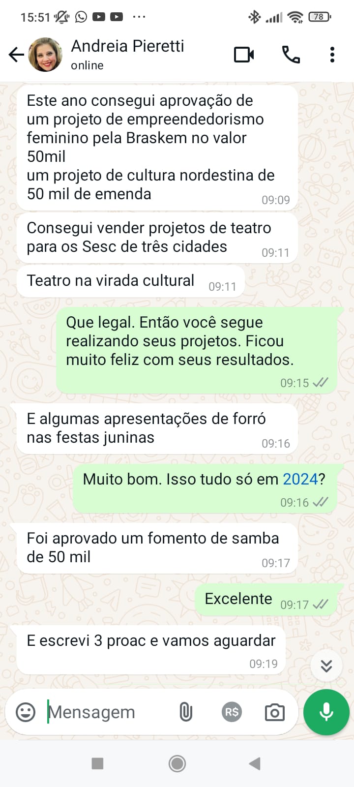depoimento andreia pieretti